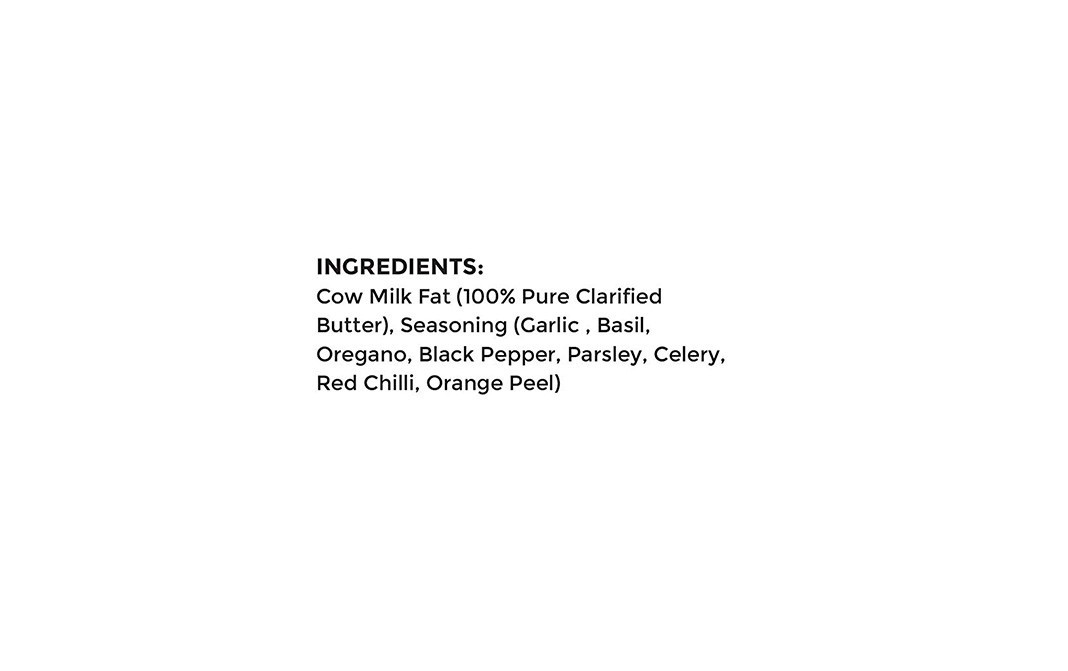Akiva 100% Pure A2 Cow Ghee With Garlic & Herbs    Plastic Jar  500 millilitre